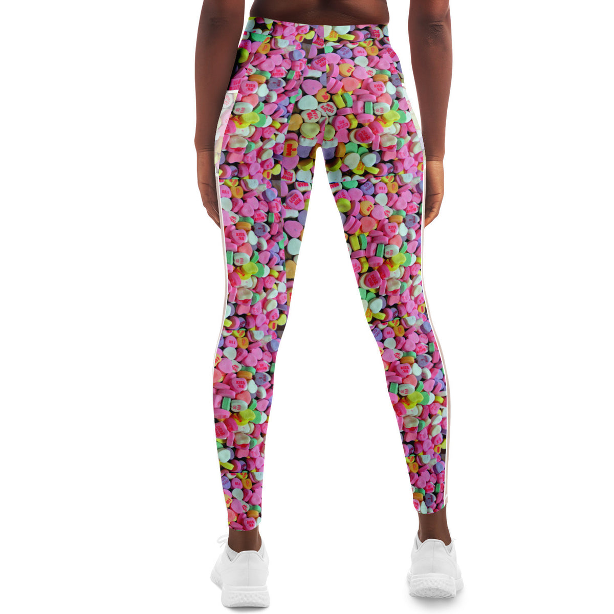 Valentines Day Candy Mesh Pocket Legging