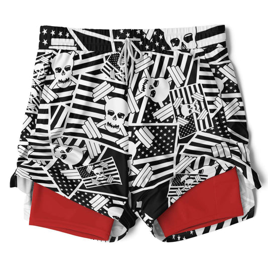 American Logo 2-in-1 Shorts