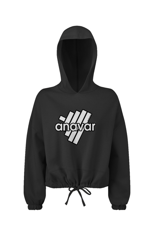 anavar Cropped Oversize Hooded Sweatshirt