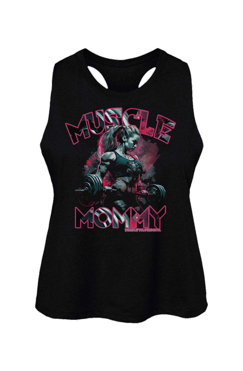 Muscle Mommy 24 Racerback Cropped Tank