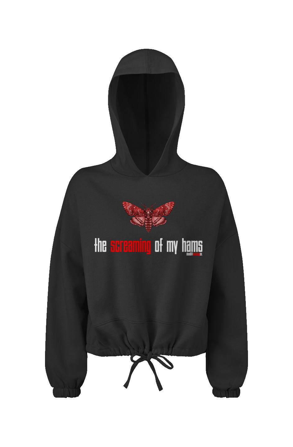 Silence Of The Lambs Alt Cropped Oversize Hooded Sweatshirt