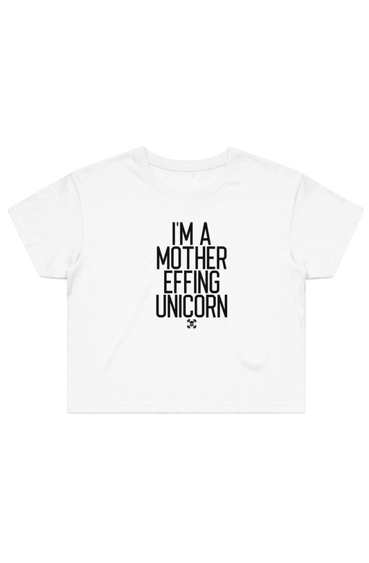 Effing Unicorn Street Crop Tee