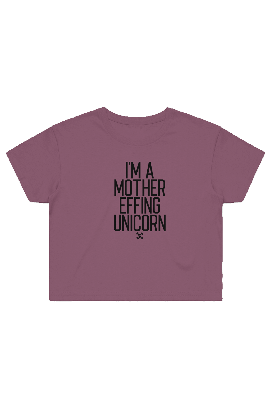 Effing Unicorn Street Crop Tee