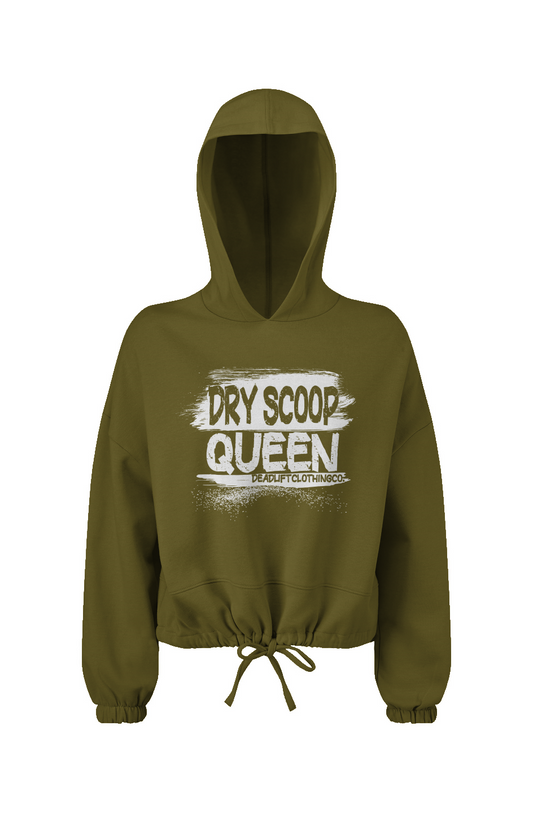 Dry Scoop Queen Cropped Oversize Hooded Sweatshirt