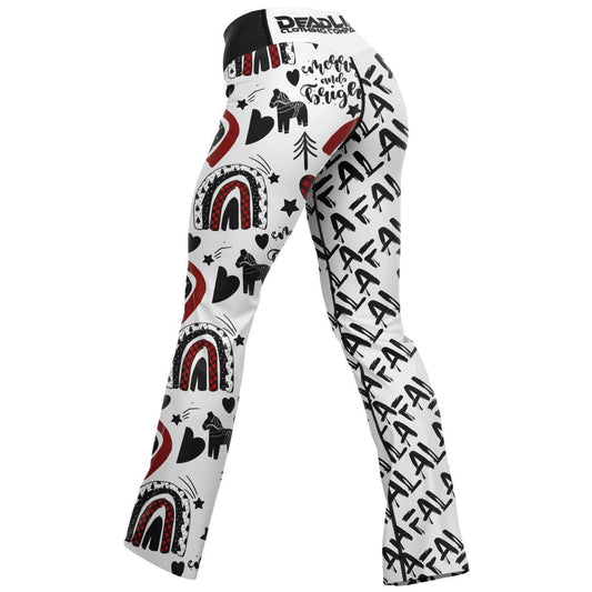 Merry, Bright and Fa La La! Flare Leggings