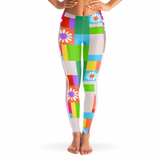 Hip Daisy Mesh Pocket Legging