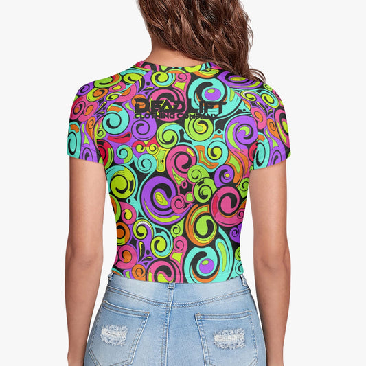 DeGroovy Fitted Crop Top Tee