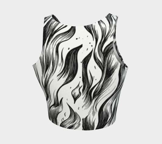 Flamed Athletic Crop