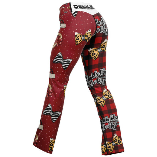 Holly Jolly Vibes Flare Leggings