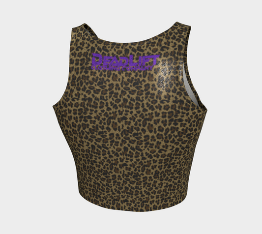 Leopard Glitter Crop