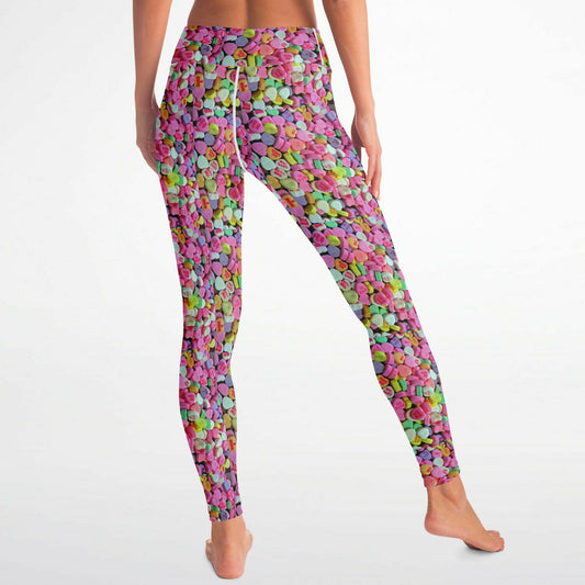Valentines Day Candy Yoga Leggings