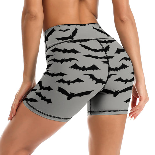 Batty Gray Yoga Shorts