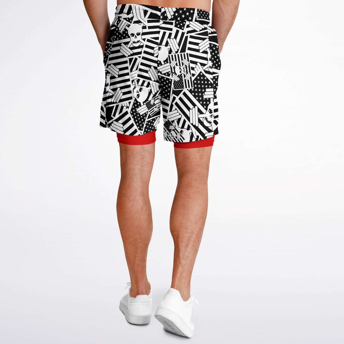 American Logo 2-in-1 Shorts
