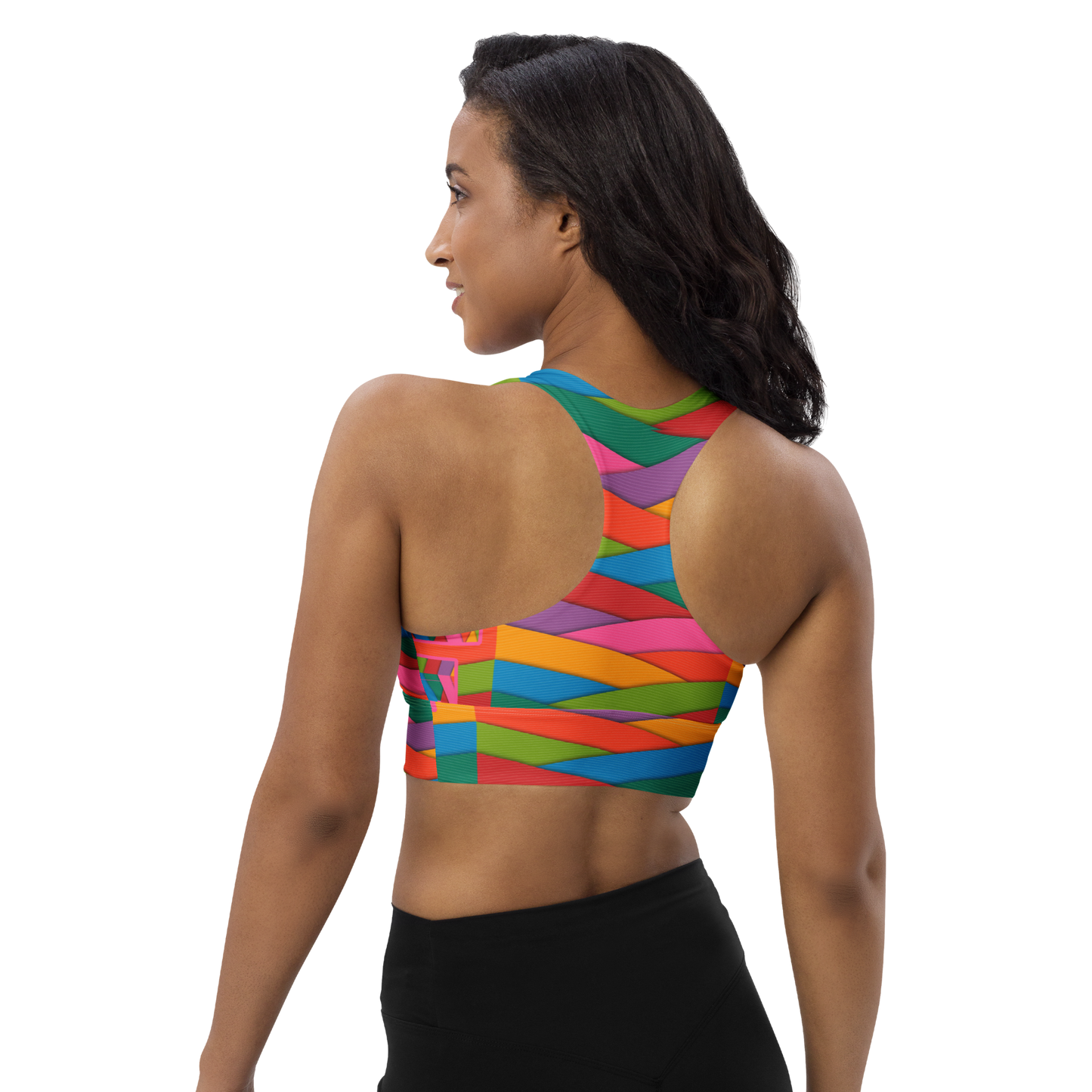 RubberBanded Longline sports bra