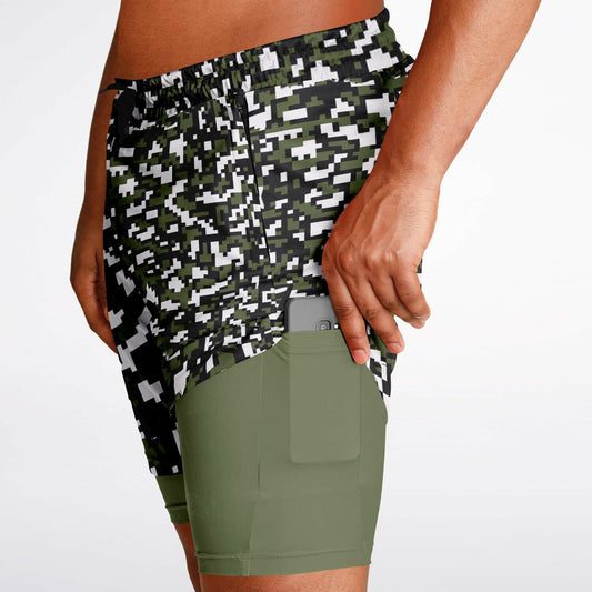 CamStracto Men's 2-in-1 Shorts