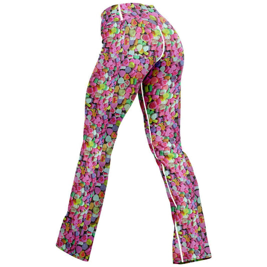 Valentines Day Candy Flare Leggings
