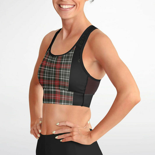 Blurred Lines Mesh Padded Sports Bra