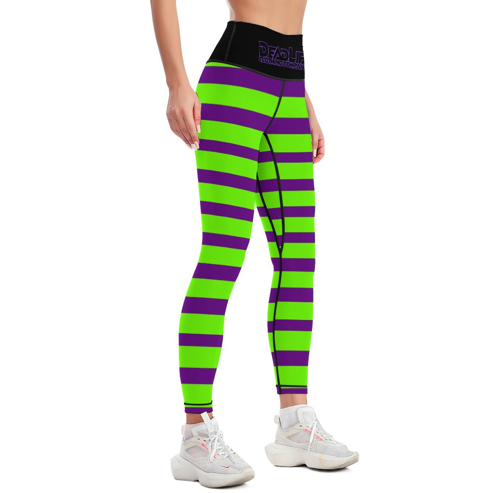 Trick Or Stripe Sports Yoga Pants