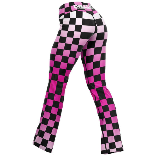 CheckOut The Mirror PINK Flare Leggings