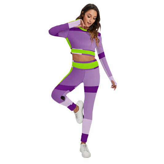 The Daphne Sport Set With Backless Top And Leggings