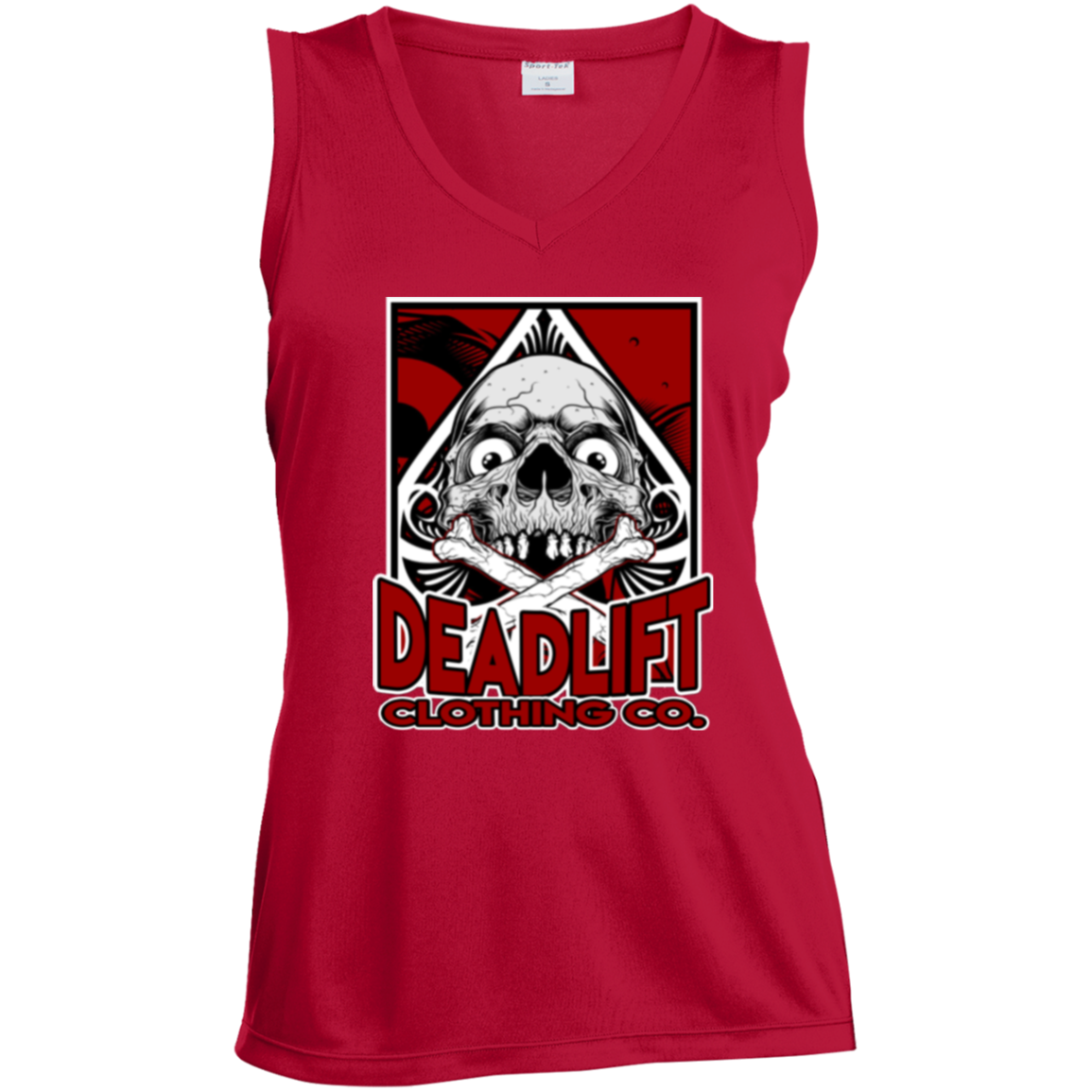 Card Trick Ladies' Sleeveless V-Neck Performance Tee
