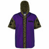 Gangster Glam Hooded Baseball Jersey
