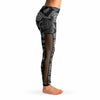 Inky Paisley Mesh Pocket Legging