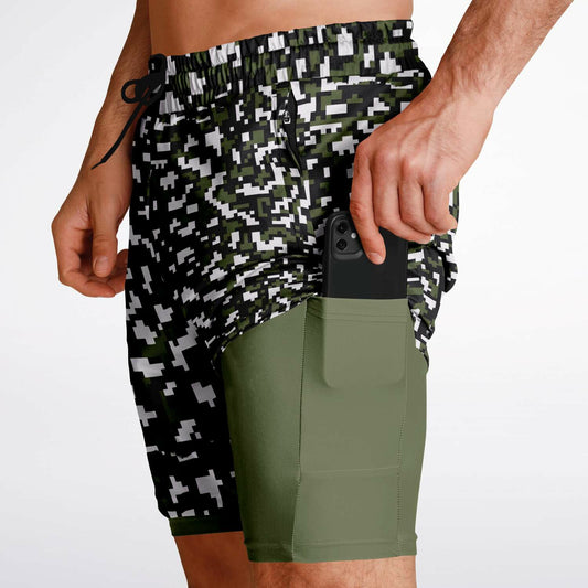 CamStracto Men's 2-in-1 Shorts