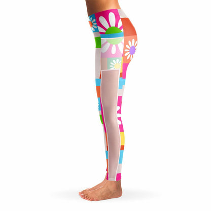 Hip Daisy Mesh Pocket Legging