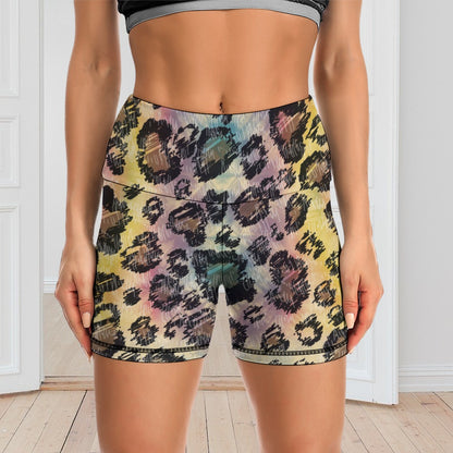 Primal Sketch Yoga Shorts