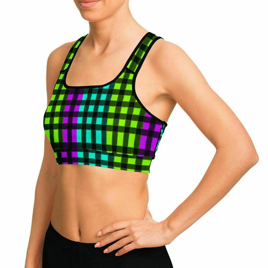 HV Plaid Sports Bra