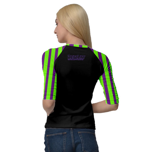 Trick Or Stripe Quarter Sleeve Raglan