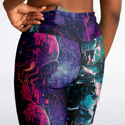 CyberSkullNetik Flare Leggings