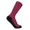 Animalistic Pink Crew Socks