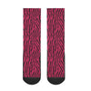 Animalistic Pink Crew Socks
