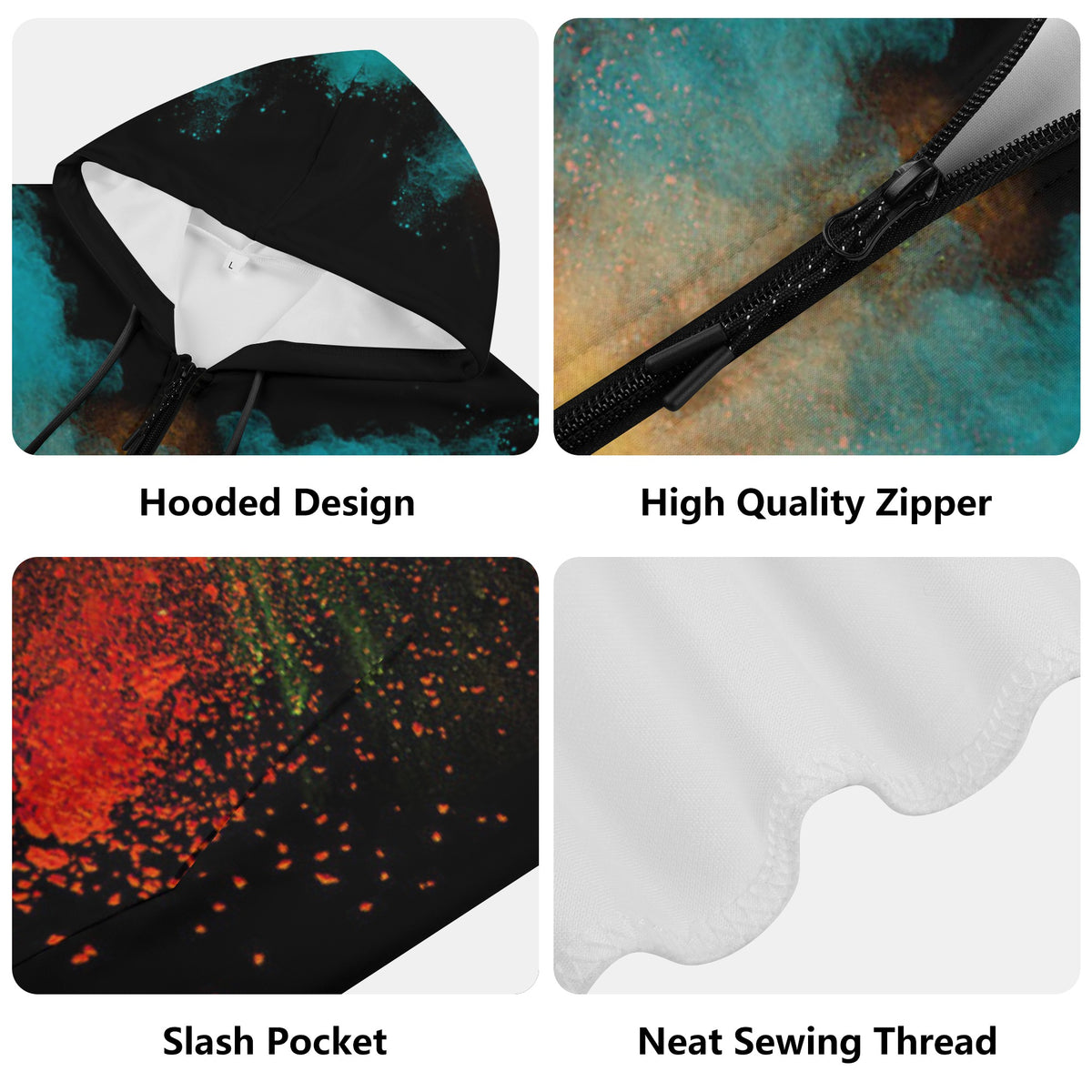 Chalk The Rainbow Lightweight Zippie
