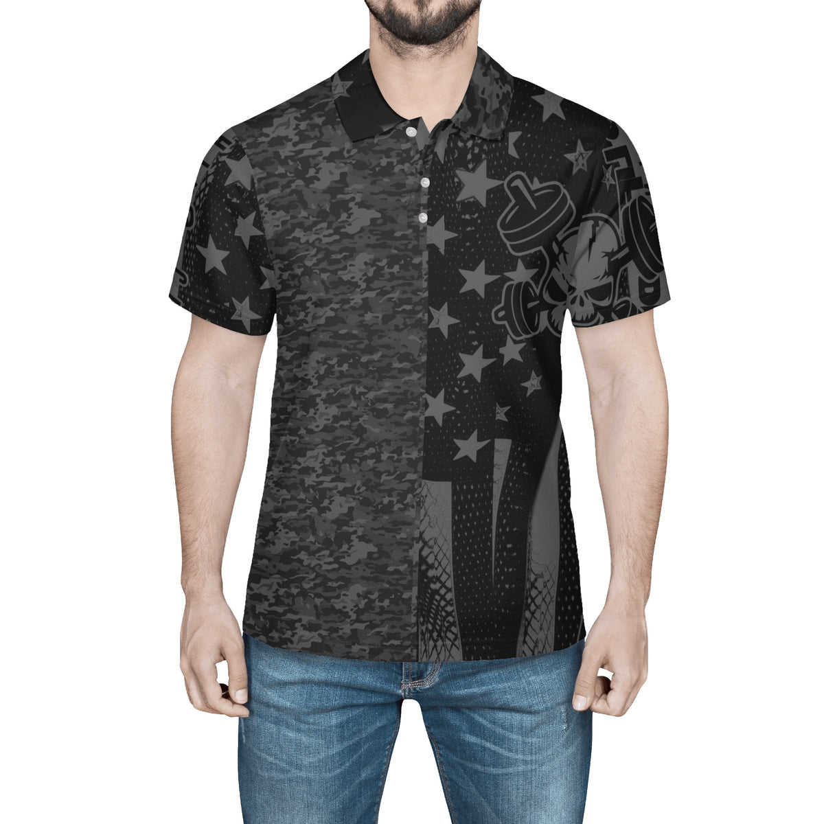 America AF Camo Mix Polo