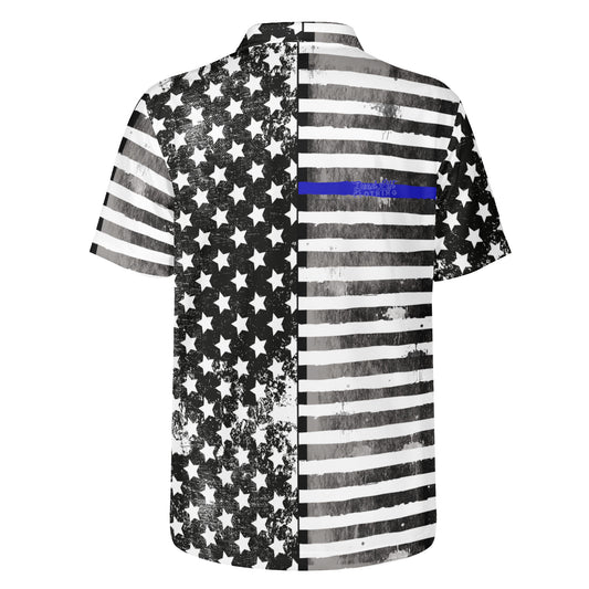 Blue Line Distress Polo