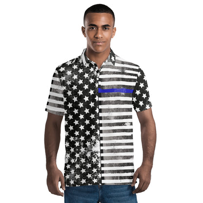 Blue Line Distress Polo