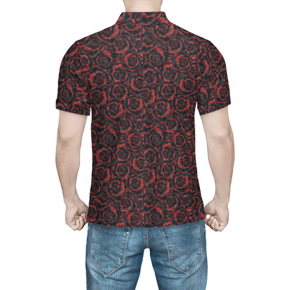 Black And Rose Polo