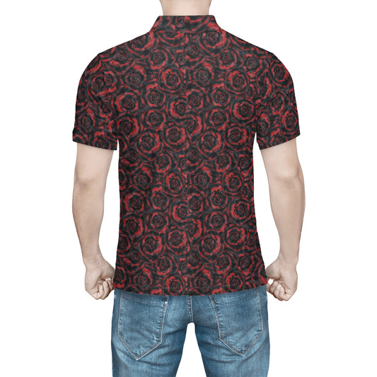 Black And Rose Polo
