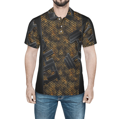 BrandedBanded Honey Hex Polo