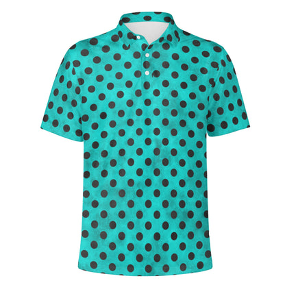 Teal I Collapse Polo