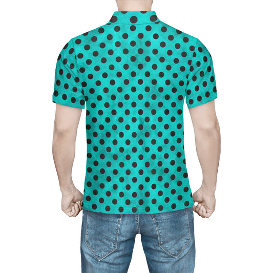 Teal I Collapse Polo