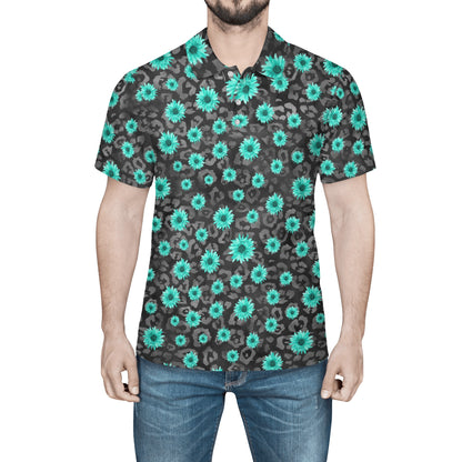 CamoTeal Tee Polo