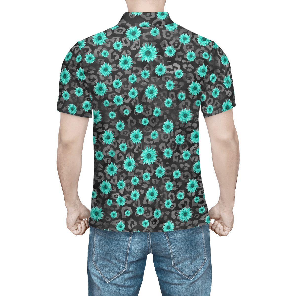 CamoTeal Tee Polo