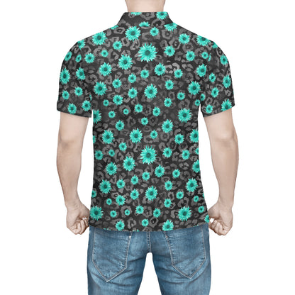 CamoTeal Tee Polo