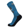 Fighter Flight Electric Blue Crew Socks