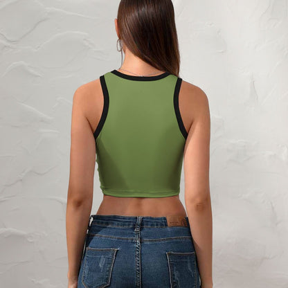 Fall Colors Cropped Slim Racerback