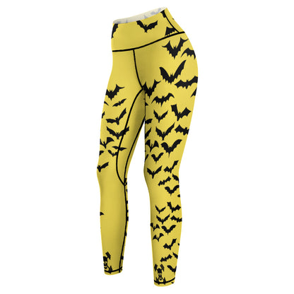Batty Yellow Yoga Pants
